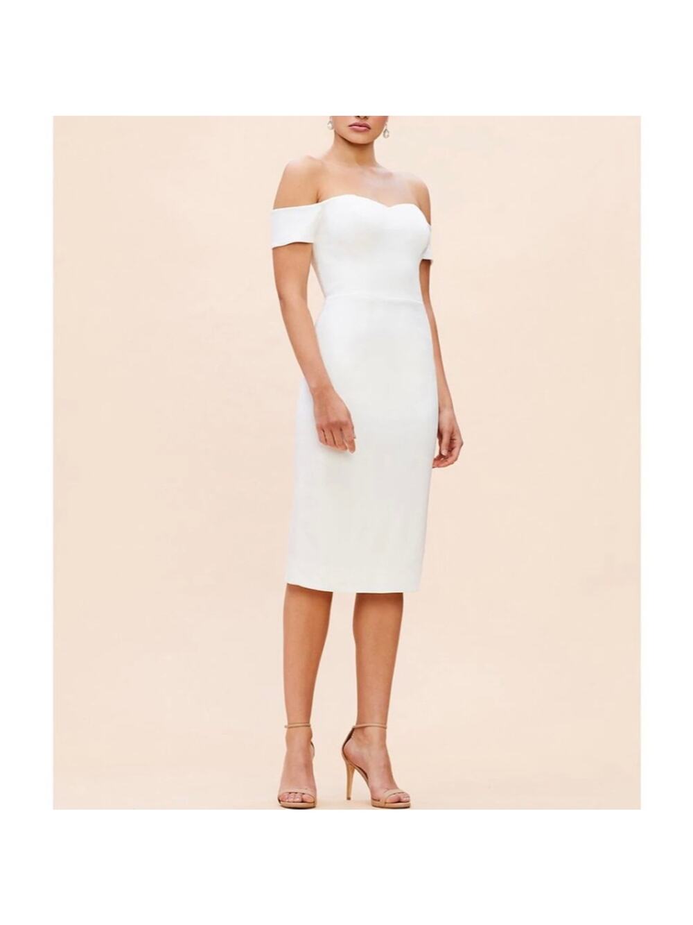 Dress The Population Bailey Off-the-Shoulder Dress Size L Nwot $198